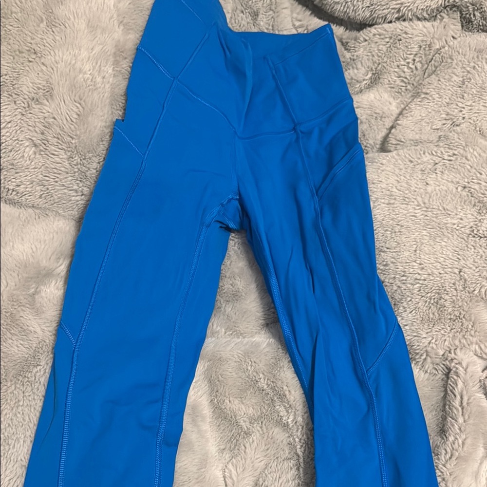 Vibrant Blue High-Waisted Leggings